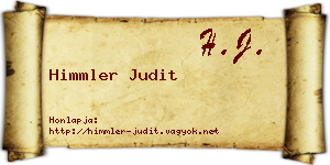 Himmler Judit névjegykártya